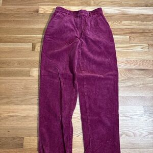L.L. Bean Women's Corduroy Pants in Rich Burgundy Sz 8P